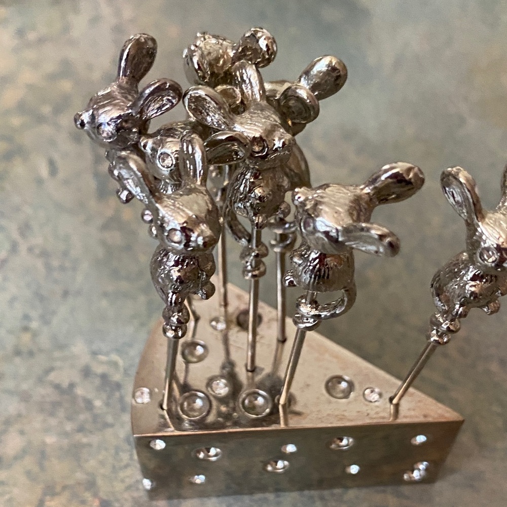 Silver Animal Sculpture Art Piece